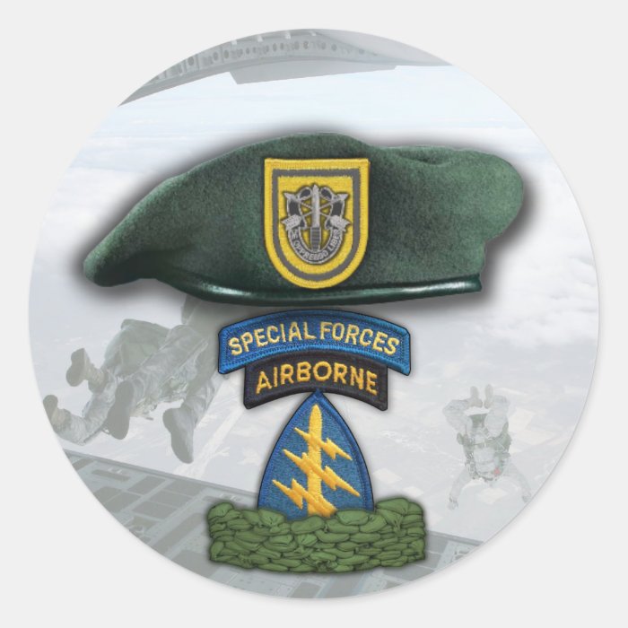 1st Special forces Green Berets flash Sticker