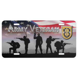 1st Special Forces Group (A) Army Veteran License Plate