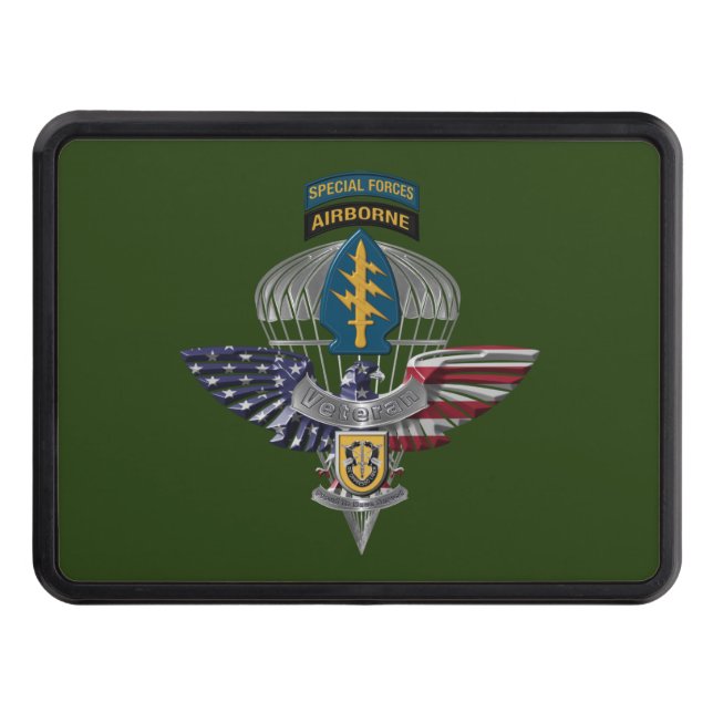 1st Special Forces Group (Airborne) Eagle Hitch Cover (Front)