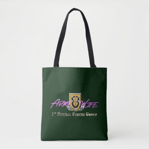 1st Special Forces Group Army Wife Tote Bag