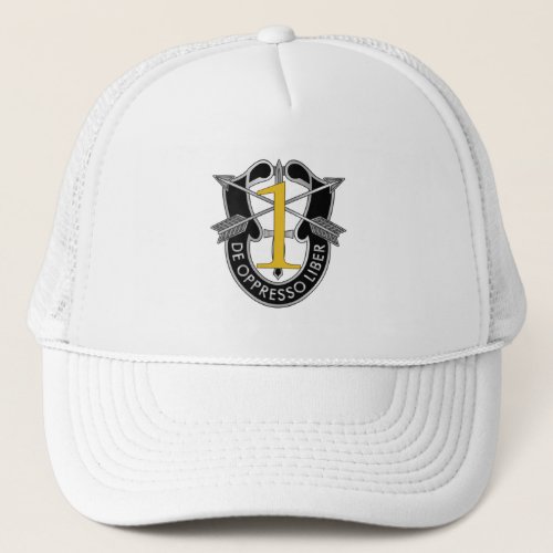 1st Special Forces Group Crest Trucker Hat