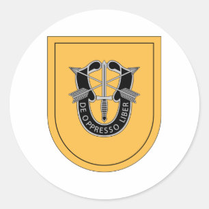 1st Special Forces Group Flash Classic Round Sticker