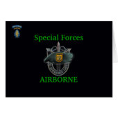1st special forces group iraq gulf war vets Card (Front Horizontal)