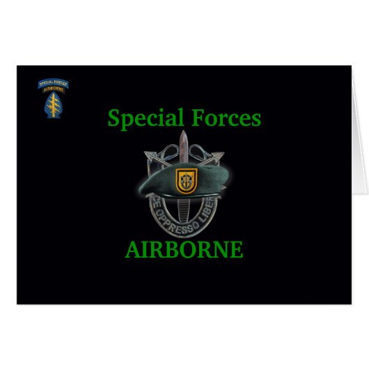 1st special forces group iraq gulf war vets Card (Front Horizontal)