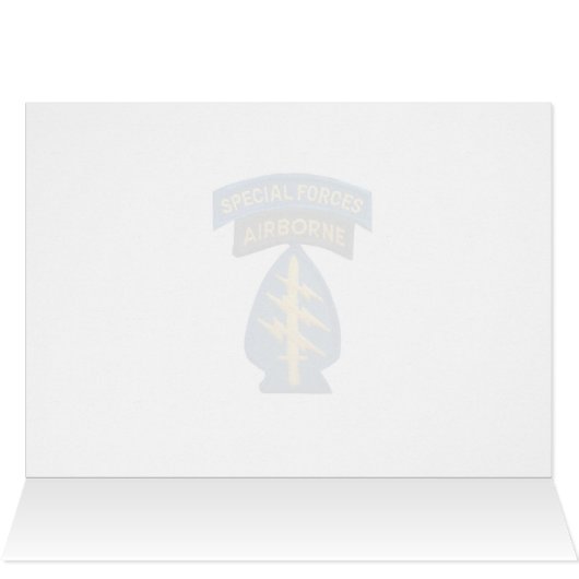 1st special forces group iraq gulf war vets Card (Inside Horizontal (Top))