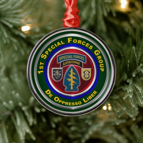 1st Special Forces Group Keepsake Christmas Metal Ornament