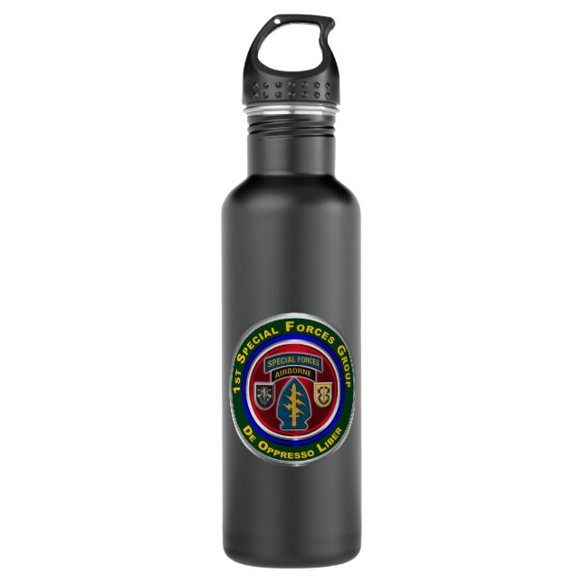 1st Special Forces Group Keepsake  Stainless Steel Water Bottle (Front)