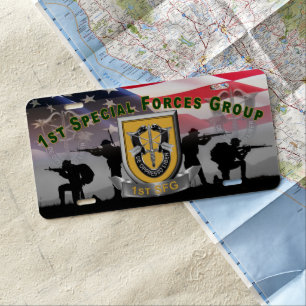 1st Special Forces Group License Plate