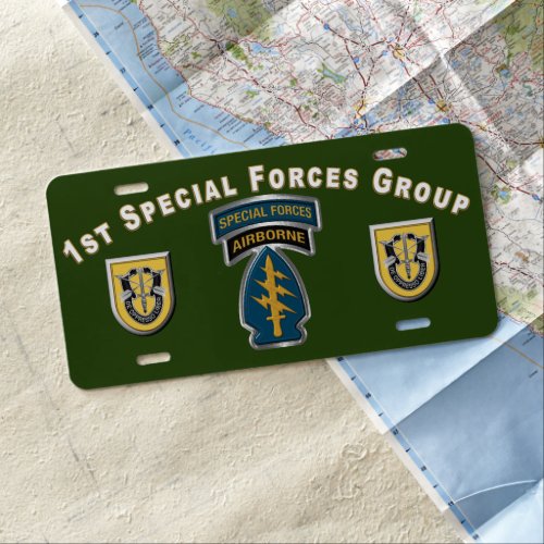 1st Special Forces Group  License Plate