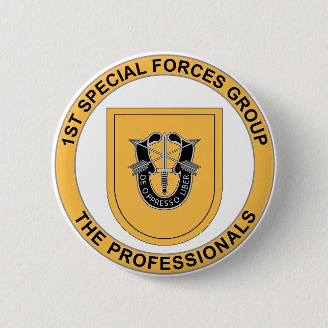 1st Special Forces Group Pinback Button (Front)