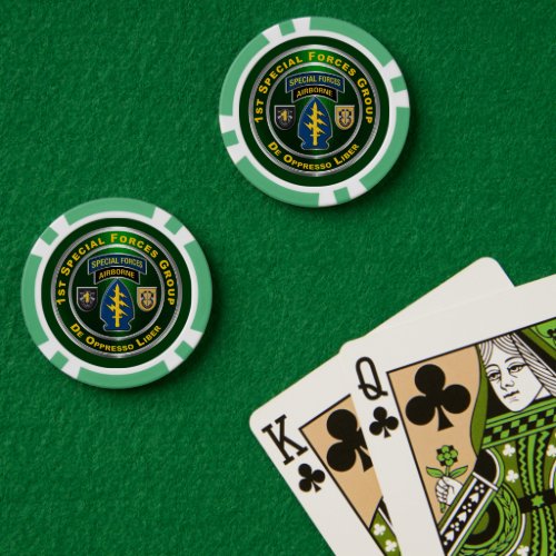 1st Special Forces Group Poker Chips
