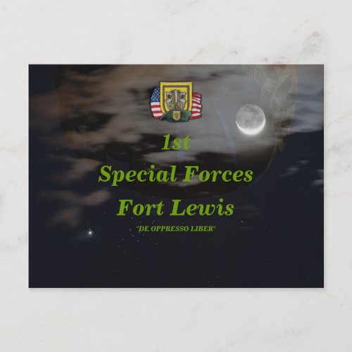 1st special forces group son green berets Postcard