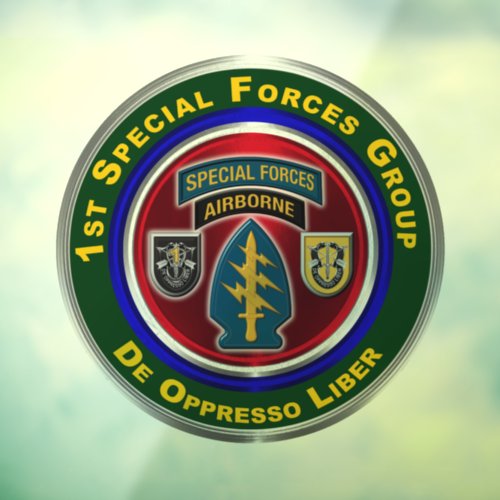 1st Special Forces Group  Window Cling