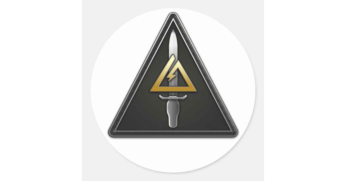Notification Detachment Sticker 1st Special Forces Operational Detachment-Delta Classic Round Sticker ...