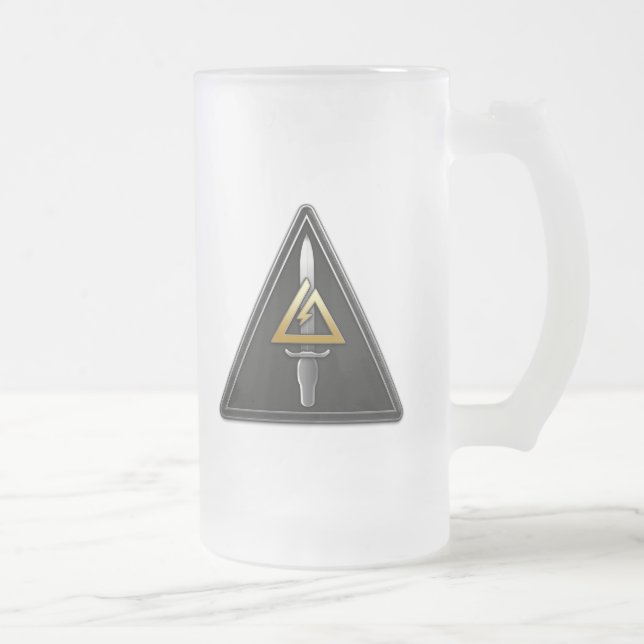 1st Special Forces Operational Detachment-Delta Frosted Glass Beer Mug (Right)