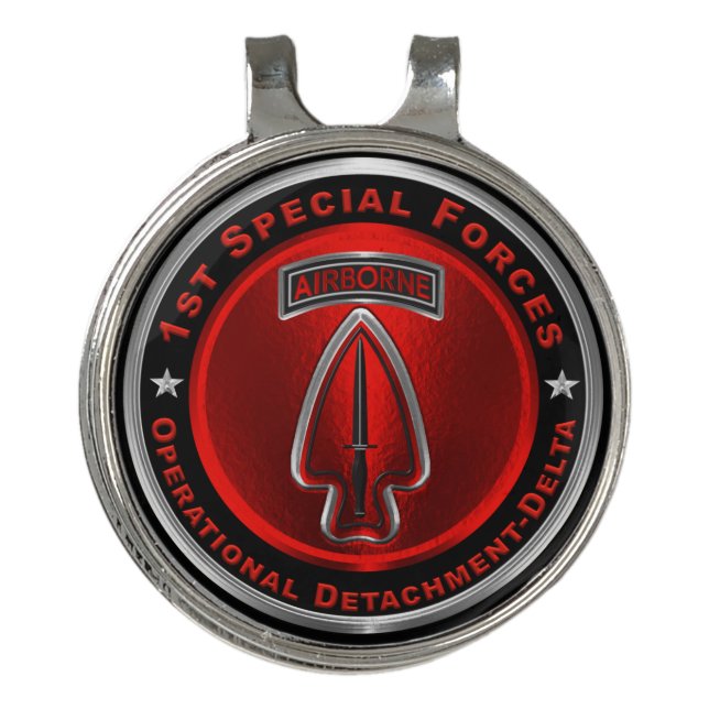 1st Special Forces Operational Detachment-Delta Golf Hat Clip (Front)