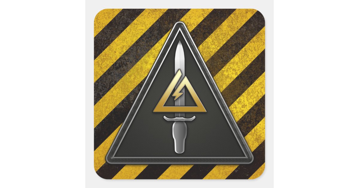 Notification Detachment Sticker 1st Special Forces Operational Detachment-Delta Square Sticker | Zazzle