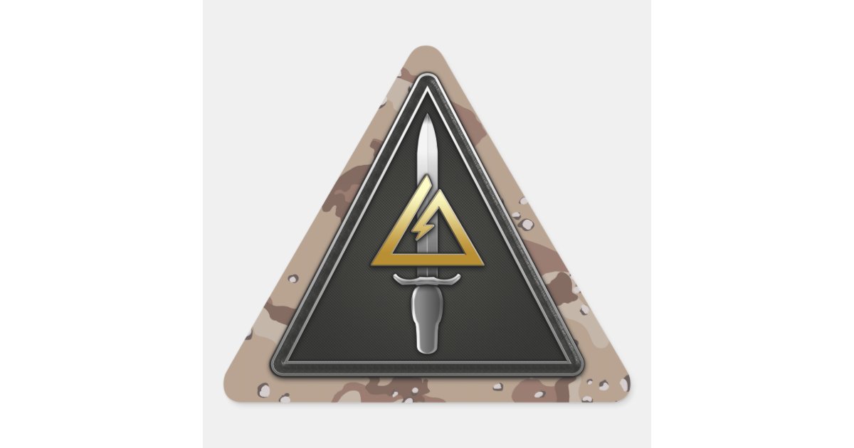 Notification Detachment Sticker 1st Special Forces Operational Detachment-Delta Triangle Sticker | Zazzle