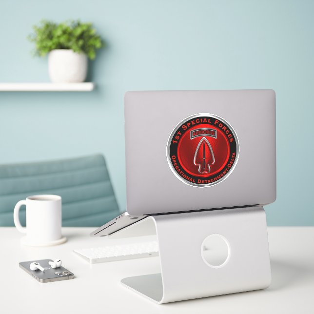 1st Special Operational Detachment-Delta SFOD Sticker (Laptop On Desk)