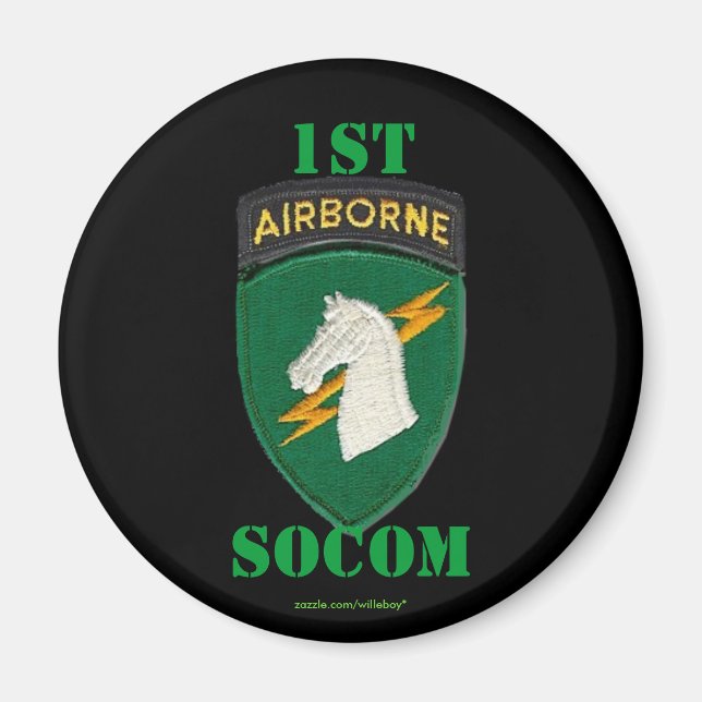 1st special operations command socom patch Magnet (Front)