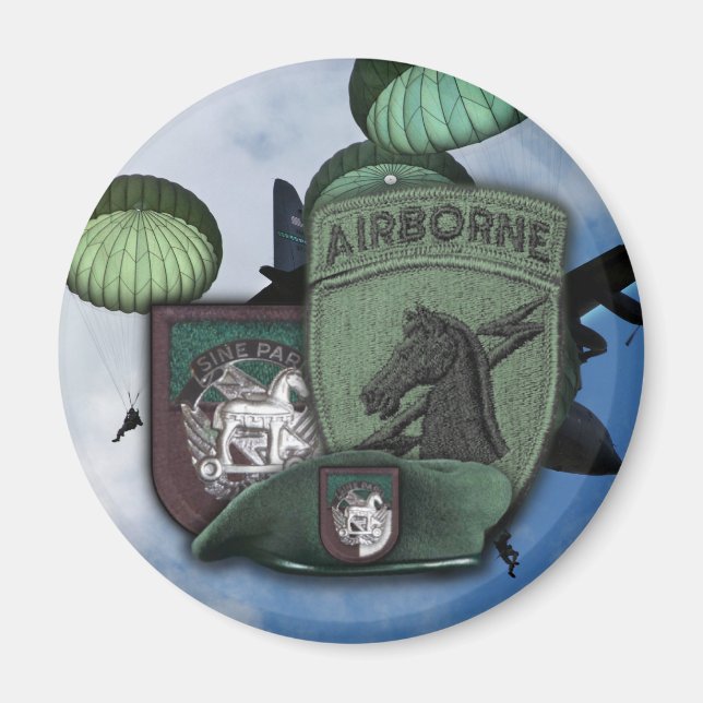 1st special operations command socom soc patch Mag Magnet (Front)