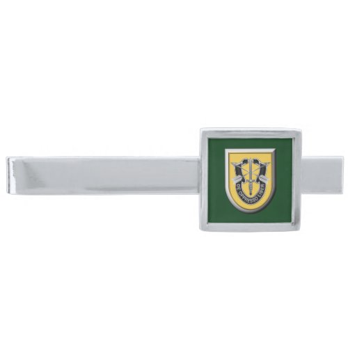 1st Special Operations Group AIRBORNE Silver Finish Tie Bar