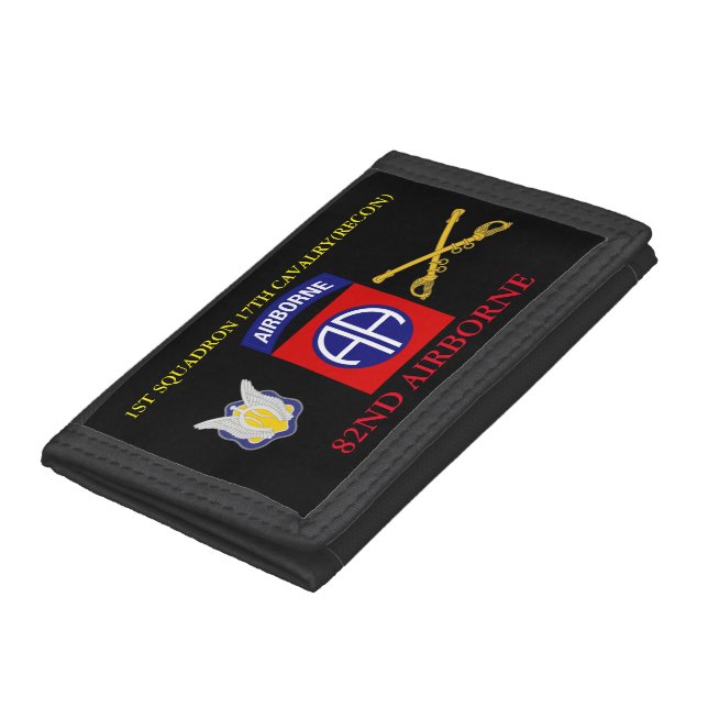 1ST SQUADRON 17TH CAVALRY(RECON) 82ND AIRBORNE TRIFOLD WALLET (Bottom)