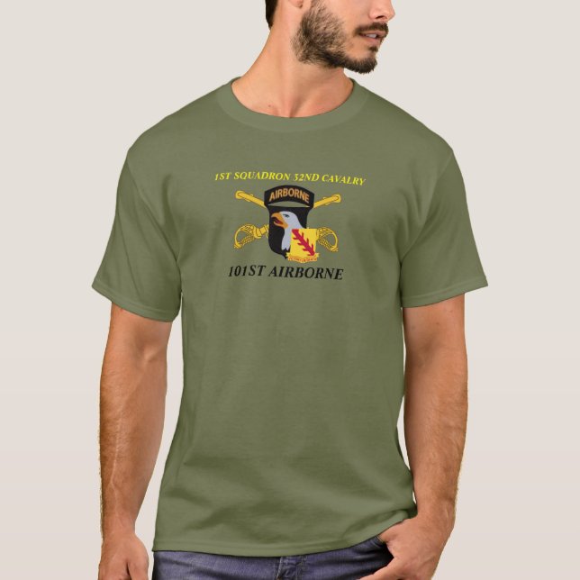 1ST SQUADRON 32ND CAVALRY 101ST AIRBORNE T-SHIRT (Front)