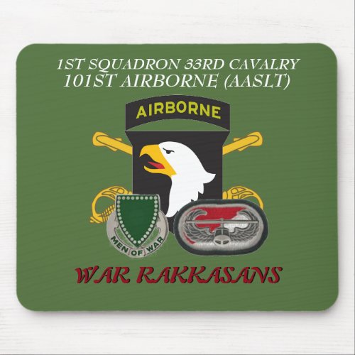 1ST SQUADRON 33RD CAVALRY 101ST ABN MOUSEPAD