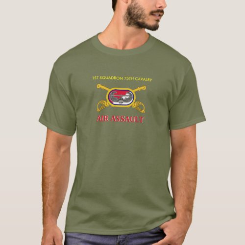 1ST SQUADRON 75TH CAVALRY AIR ASSAULT BADGE SHIRT