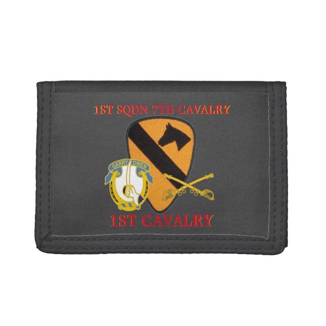 1ST SQUADRON 7TH CAVALRY 1ST CAVALRY WALLET (Front)