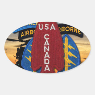 1st SSF Special Service Force SFG SF Veteran Oval Sticker