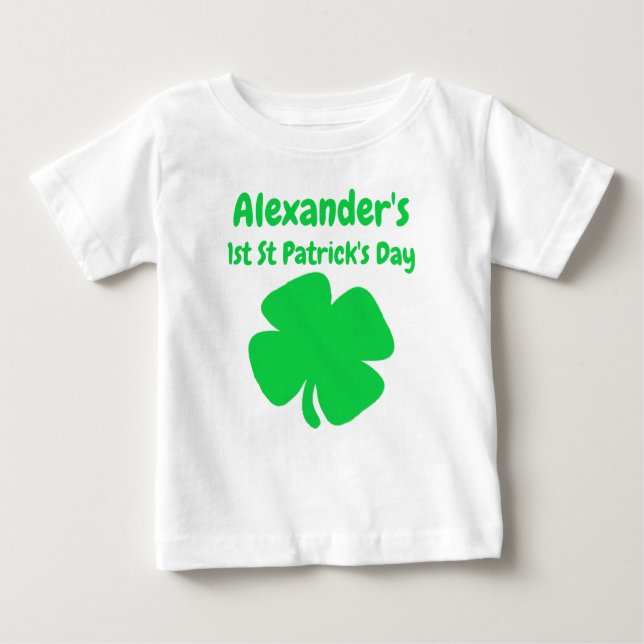 1st St Patrick's Day Baby T-Shirt (Front)