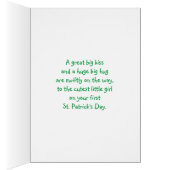 1st St Patrick's Day, Granddaughter, Cute Teddy Cards (Inside (Right))