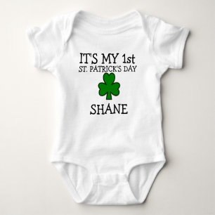 1st st patricks day personalized st patricks day baby bodysuit
