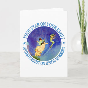 1ST STAR ON YOUR RIGHT, STRAIGHT ON UNTIL MORNING HOLIDAY CARD