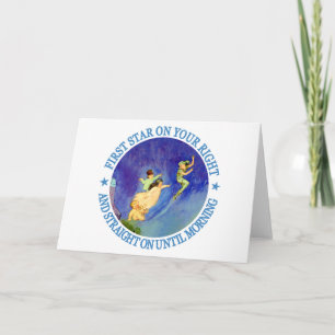 1ST STAR ON YOUR RIGHT, STRAIGHT ON UNTIL MORNING HOLIDAY CARD