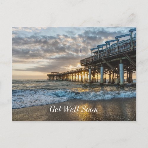 1st Sunrise 2017 Cocoa Beach Get Well Soon Postcard