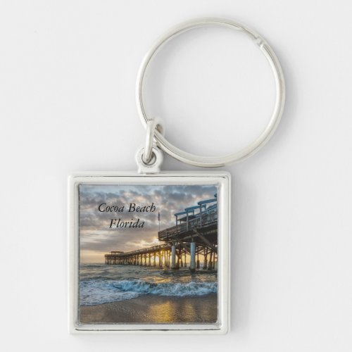 1st Sunrise 2017 Cocoa Beach Keychain