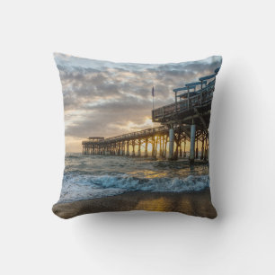 1st Sunrise 2017 Cocoa Beach Throw Pillow