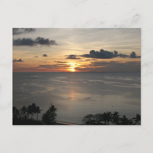 1st Sunset in Guam Postcard (Front)