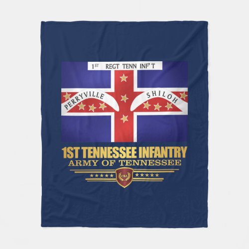 1st Tennessee Infantry Fleece Blanket