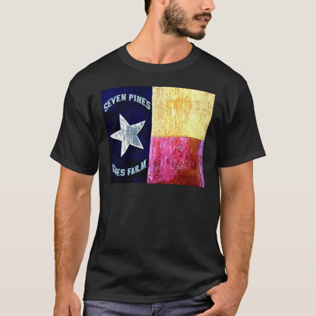 1st Texas Infantry, Hood's Brigade, Lone Star Flag T-Shirt (Front)