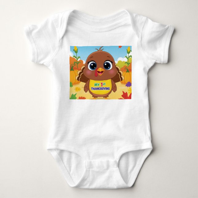 1st Thanksgiving Baby Bodysuit (Front)