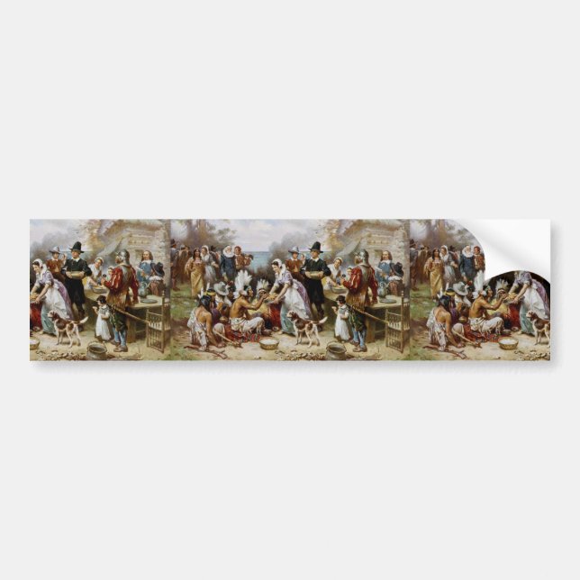 1st thanksgiving bumper sticker (Front)
