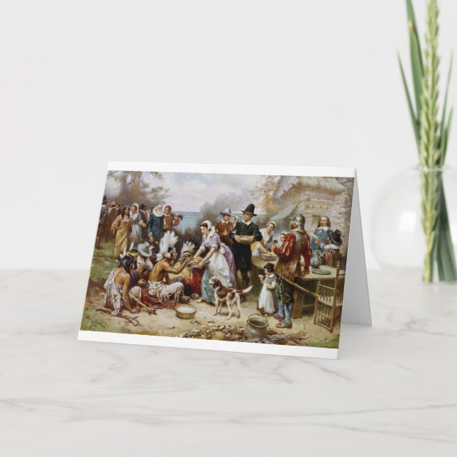 1st thanksgiving holiday card (Front)