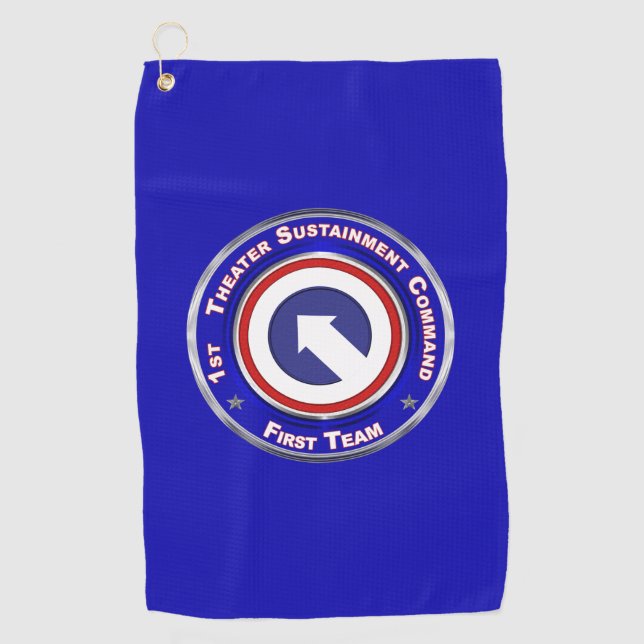 1st Theater Sustainment Command Golf Towel (Front)