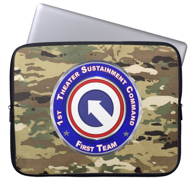 1st Theater Sustainment Command Laptop Sleeve (Front)