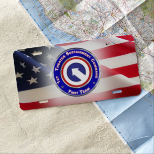 1st Theater Sustainment Command License Plate
