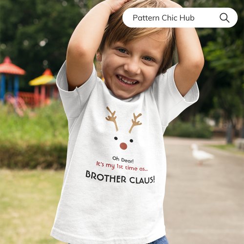 1st Time Brother Claus White Family Christmas  T_Shirt